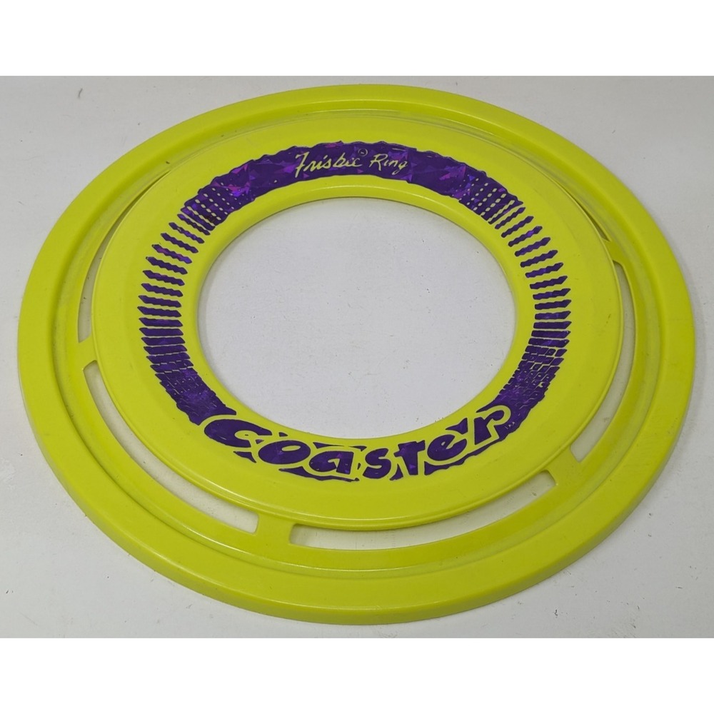 Vintage Frisbee Ring Coaster 1978 Model DR-1 Yellow‎